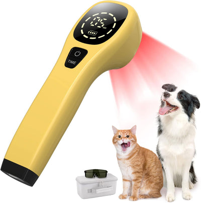 PUPCA Portable Red Light Therapy for Dogs, Handheld Cold Laser Therapy Vet Device & Infrared Light Therapy for Pet, Light Therapy for Pain Relief, Muscle & Joint Pain from Dog Arthritis