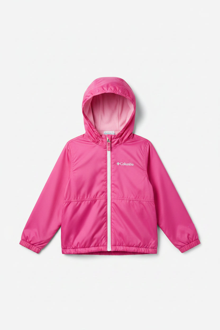 Columbia Center Ridge Lined Windbreaker-Wild Geranium Youth XS