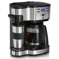*Hamilton Beach - 2-Way Coffee Maker, Single-Serve &12 Cup Carafe, Stainless