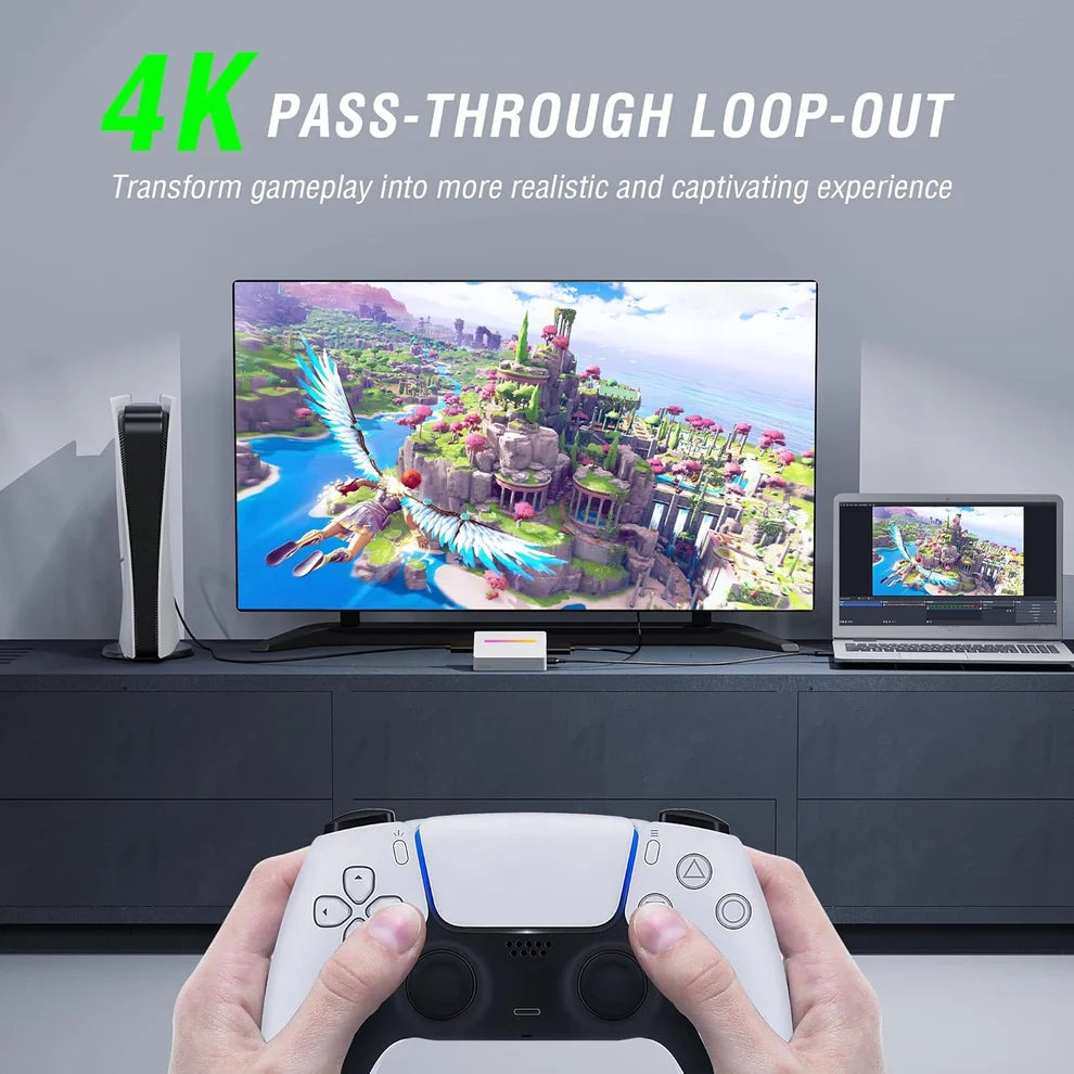 FIFINE AmpliGame V3 4K/2K/1080P HD Capture Card with RGB