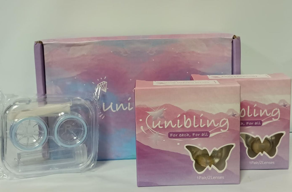 Unibling Colored Contacts Bundle - Himalaya Grey / Secret Garden Brown