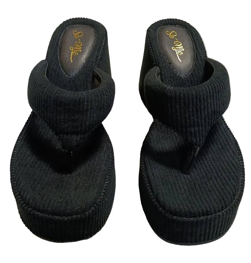 So Me Women's Jessee Platform Sandals - Size 9