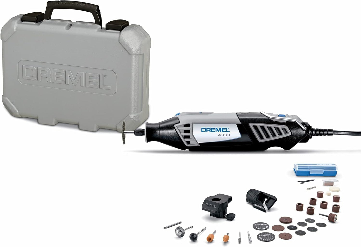 Dremel 4000-2/30 Variable Speed Rotary Tool Kit - Engraver, Polisher, and Sander- Perfect for Cutting, Detail Sanding, Engraving, Wood Carving, and Polishing- 2 Attachments & 30 Accessories