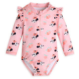 TheDisneyHouse  Minnie Mouse Pink Cute One-Piece Swimsuit for Baby - (12-18) Months