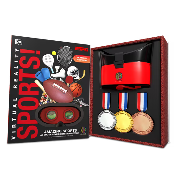 Virtual Reality ESPN! with DK Book by Abacus Brands | VR Goggles Included | Ages 8+