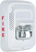 SPSWLED L-Series Indoor Speaker Wall-Mounted LED Strobe, FIRE, White