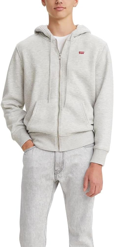 Levi's Men's Housemark Zip-up Hoodie Sweatshirt, Grey  Size: Extra Large $59.50