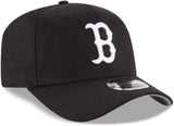 NEW ERA | Boston Red Sox Black Stretch-Snap 9FIFTY Curved Snapback Hat | OS