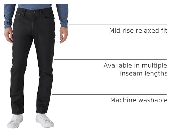Lucky Brand Men's 410 Athletic Fit Jean - Black Rinse - Size 40x32