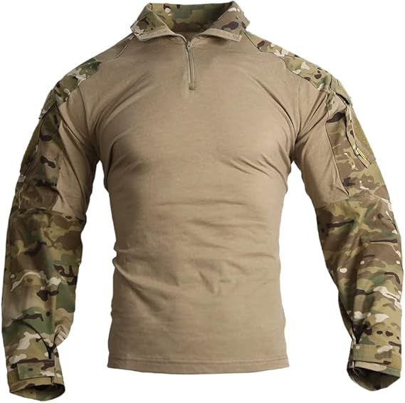 EMERSONGEAR Upgraded Version G3 Combat Shirt,Tactical Hiking Hunting Fishing Long Sleeve Camo Shirts for Men