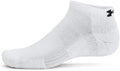 Under Armour Unisex-Adult Training Cotton Low Socks 6 Pack - White - Large
