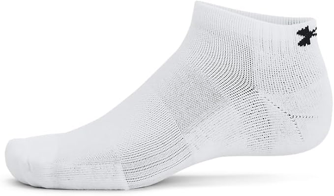 Under Armour Unisex-Adult Training Cotton Low Socks 6 Pack - White - Large