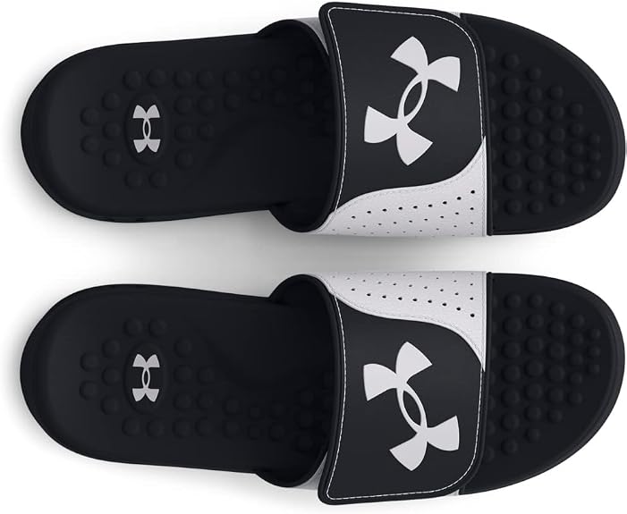 UNDER ARMOUR Men's Ignite Pro Slide in Black/White - 7