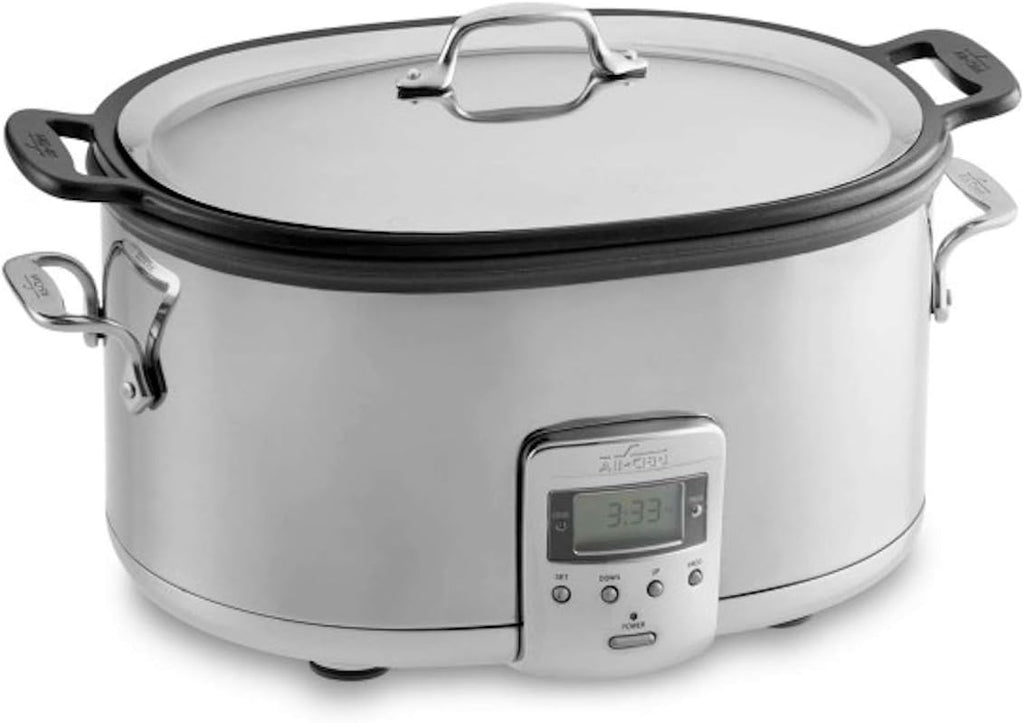 All-Clad Stainless Steel Electric Slow Cooker 7-Quart with Programmable LCD Timer