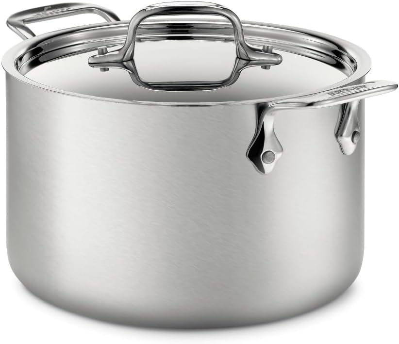 All-Clad D5® Stainless Steel Core 4 Quart Soup Pot With Lid - Made in the USA