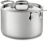 All-Clad D5® Stainless Steel Core 4 Quart Soup Pot With Lid - Made in the USA