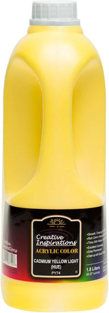 Creative Inspirations Acrylic Paint  - 1.8 Liter - Smooth & Creamy Consistency, Vibrant Pigmentation, Great Coverage for Artists - Clean Up with Soap & Water