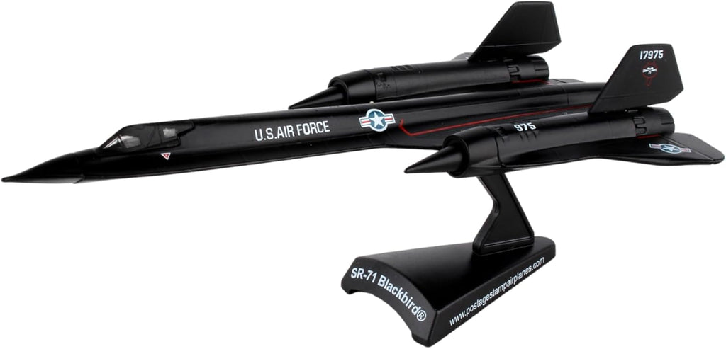 Daron Postage Stamp USAF SR-71 Blackbird Die-Cast Metal Model – 1:200 Scale