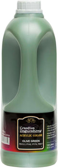 Creative Inspirations Acrylic Paint  - 1.8 Liter - Smooth & Creamy Consistency, Vibrant Pigmentation, Great Coverage for Artists - Clean Up with Soap & Water