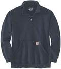 Carhartt Men's Loose Fit Midweight Quarter Zip Mock Neck Sweatshirt Size M