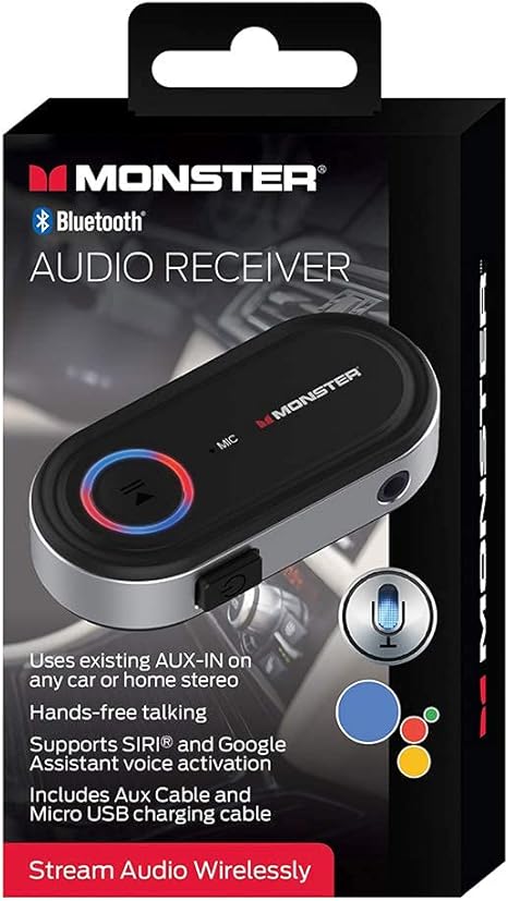 Xtreme WAB91008BK Xtreme Monster Bluetooth Audio Receiver, Black,WBA9-1008-BLK
