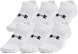 Under Armour Unisex-Adult Training Cotton No Show Socks 6 Pack