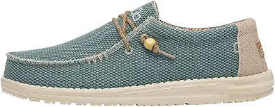 HEYDUDE Men's Wally Braided in Aqua/Tan - 9