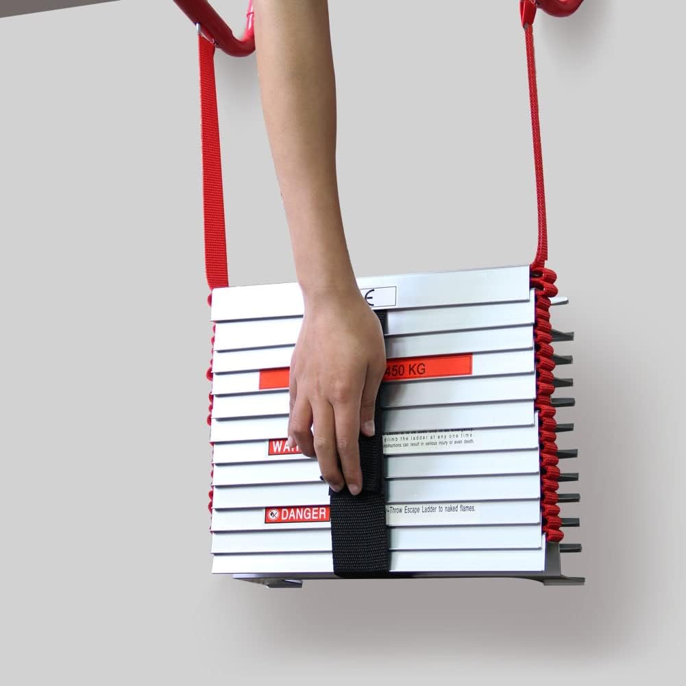 Hausse Retractable 2 Story Fire Escape Ladder - 13 Feet