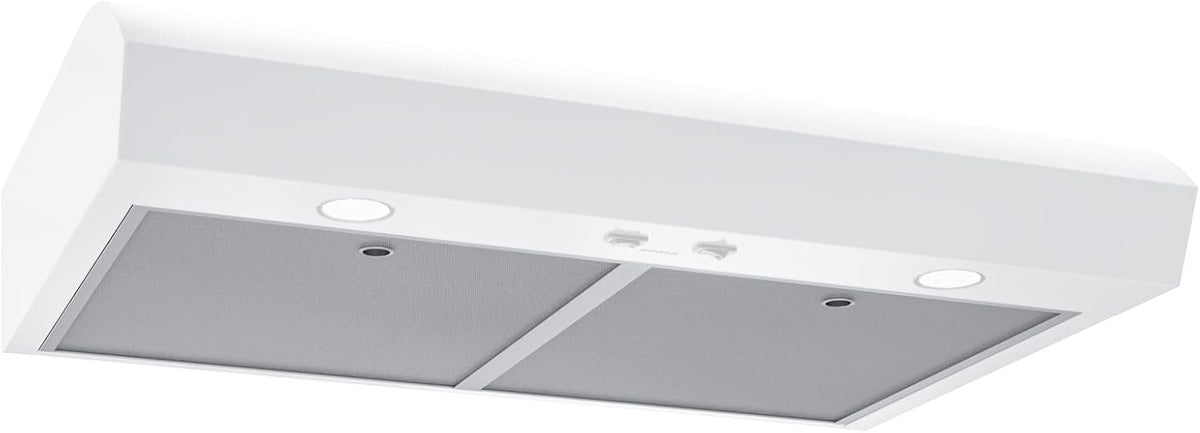 Broan-NuTone 30-Inch Under-Cabinet Range Hood, 350 Max CFM - White