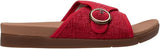REVITALIGN Women's Mabel Slide Sandal - Red - Size: 7.5 B