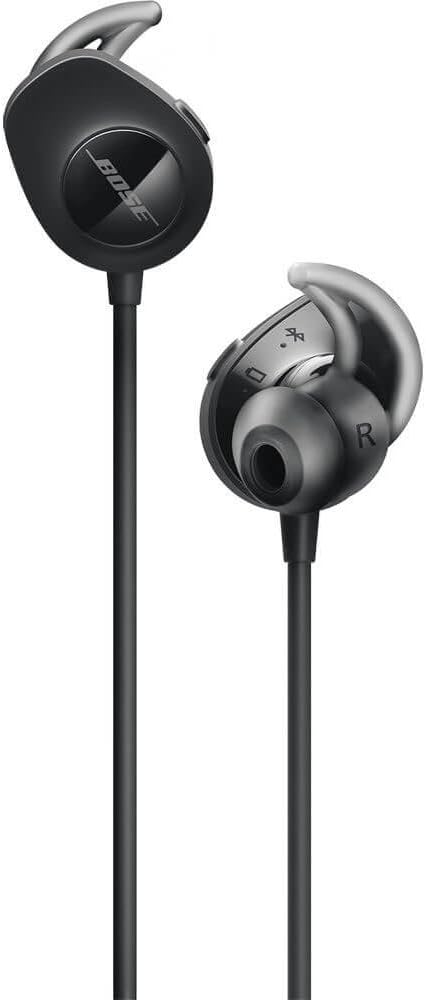Bose SoundSport, Wireless Earbuds, (Sweatproof Bluetooth Headphones for Running and Sports), Black