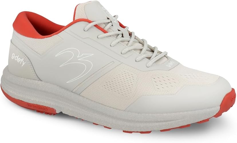 G-DEFY Mighty Run Men’s Running Shoe - Gray/Crimson - Size 8 Medium