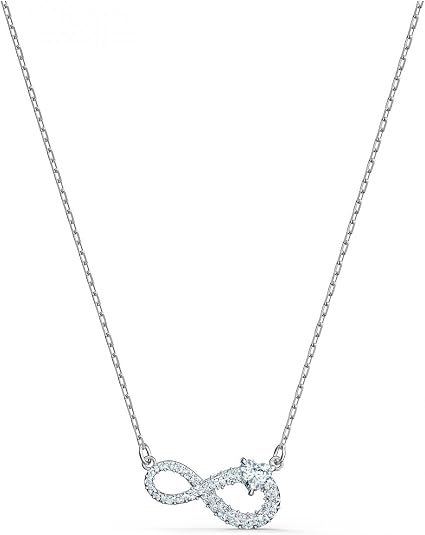 Swarovski Necklace Infinity (5520576) - White - Rhodium Plated