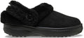 Crocs Unisex Classic Unfurgettable Clogs Black Vegan Suede Men 4, Women 6 Medium