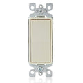 Leviton 15 Amp Decora Single-Pole Switch, Grounding, Light Almond (5601-2T) - 10 Pack