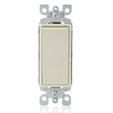 Leviton 15 Amp Decora Single-Pole Switch, Grounding, Light Almond (5601-2T) - 10 Pack