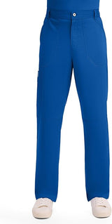 Cherokee Men's Scrub Pants with Cargo Pockets - Royal Blue - Size L