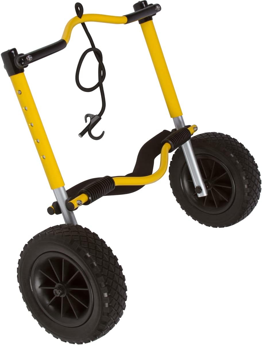 Suspenz Kayak Canoe Transport Cart, XL END Carrier Trolley with Airless Wheels