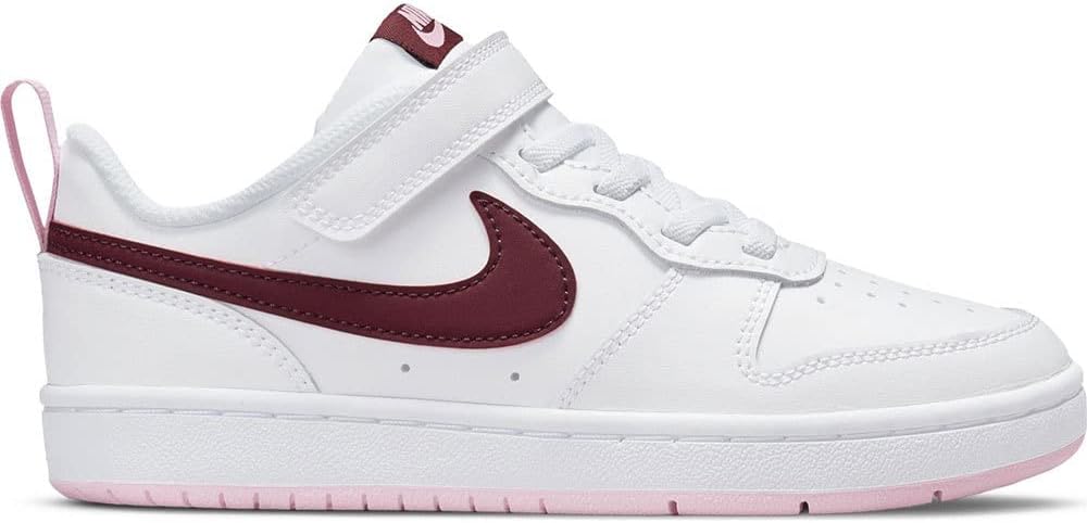 Nike Little Kids Court Borough Low 2 Se, Bianco Bordeaux, 11.5 Little Kid