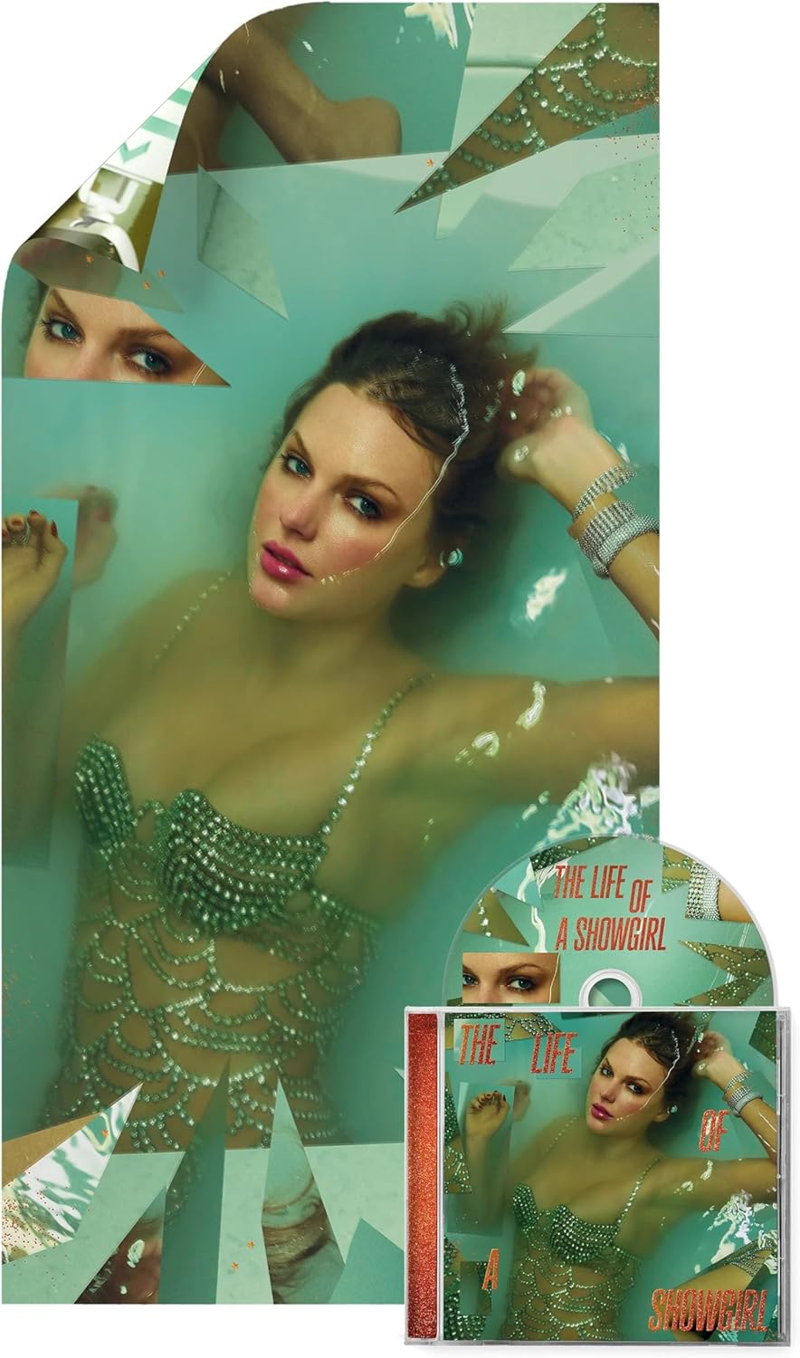 Taylor Swift The Life of a Showgirl CD with 2 Sided Poster