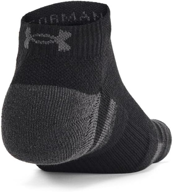 Under Armour Unisex UA Performance Tech 6-Pack Low Socks - Black - Large
