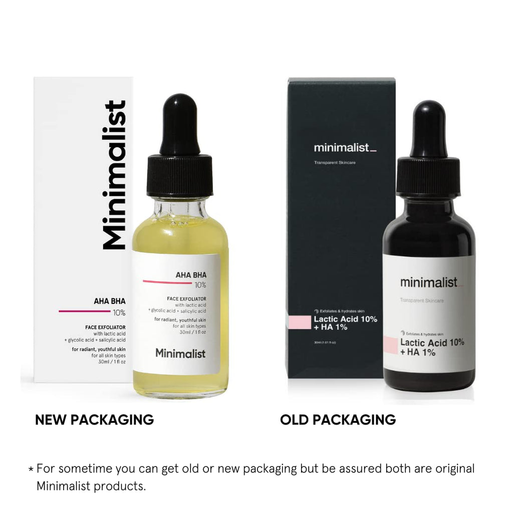 MINIMALIST | 10% AHA BHA | Face Exfoliator | 1 fl oz