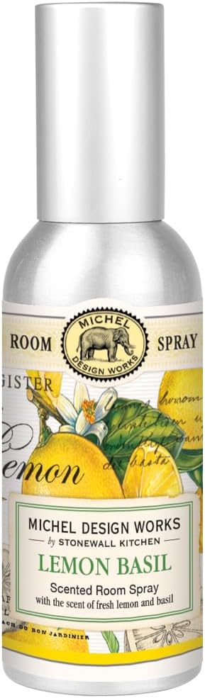 Michel Design Works Home Fragrance Spray, Lemon Basil