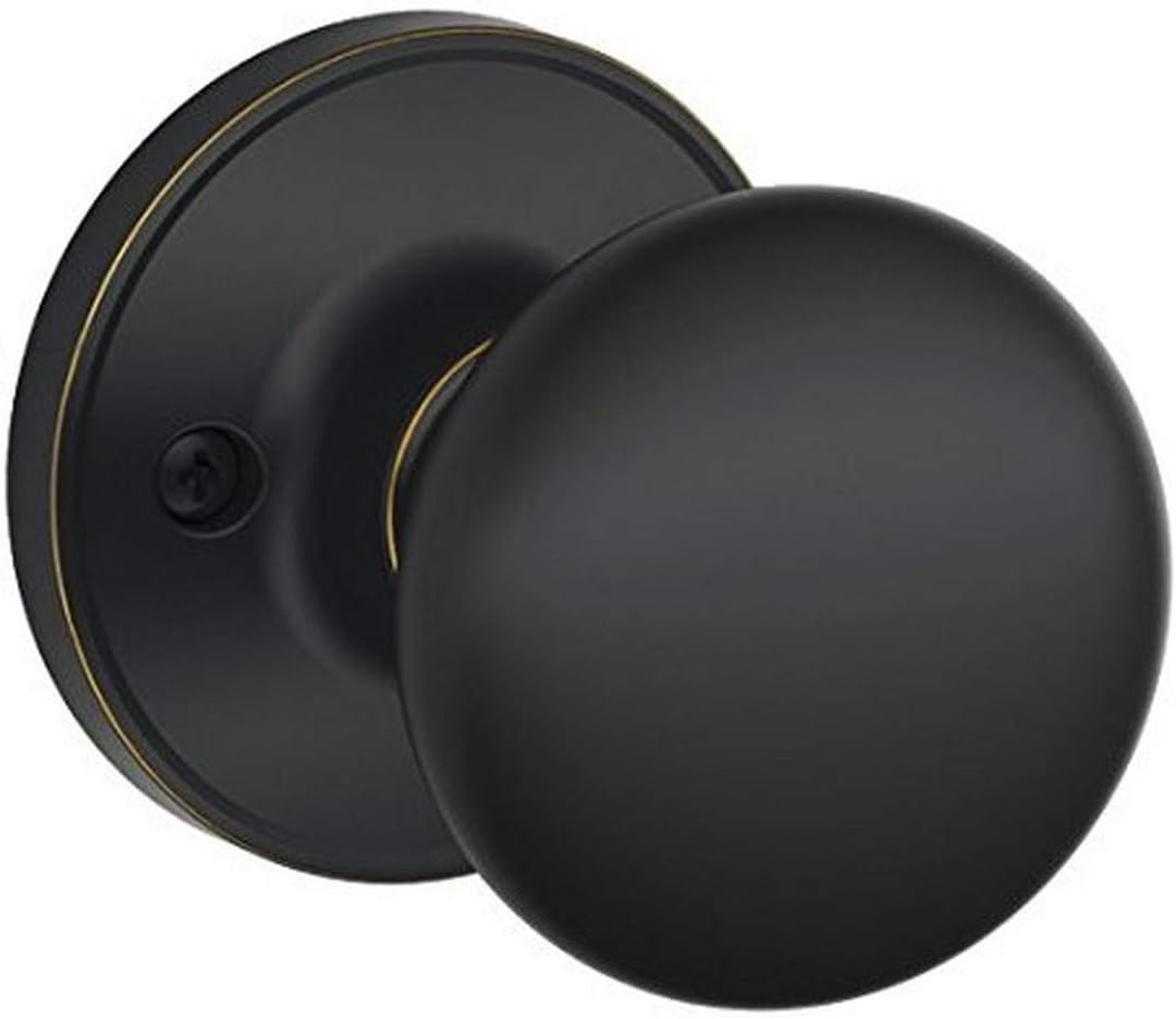 Schlage J-Series by SCHLAGE Stratus Decorative Inactive Trim Knob, Aged Bronze, Pack of 1 (J170STR716)