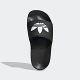 adidas Kids' Adilette Lite Sandals - Core Black/White - Size: 4