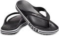 CROCS Unisex Bayaband Flip Flop - Black/White - W9/M7