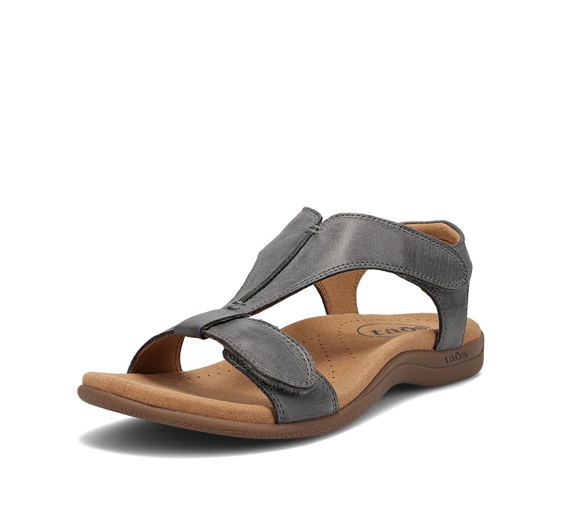 Taos The Show Premium Leather Women's Sandal - Steel