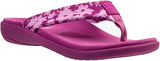 Spenco Women's Victoria Floral Flip-Flop - Deep Orchid - Size: 8B