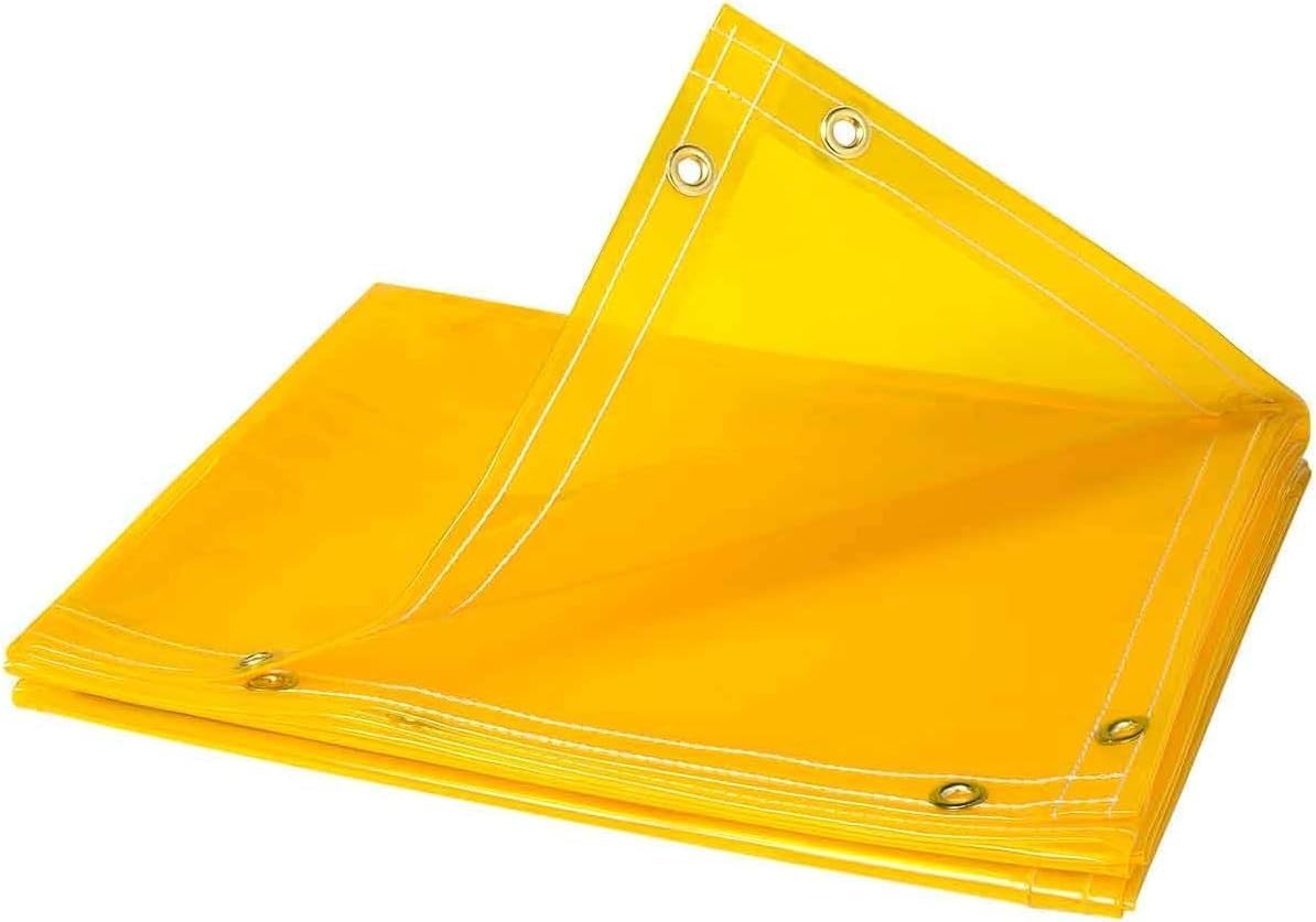 Tillman 601R68 6'X8' 14mil. Yellow Vinyl Welding Curtain w/Grommets all Around