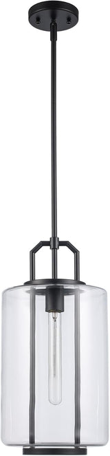 Trans Globe Lighting Regalia 9" Wide Mini Pendant Model: PND-2235 BK